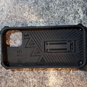 Black Rugged Phone Case for IP 15